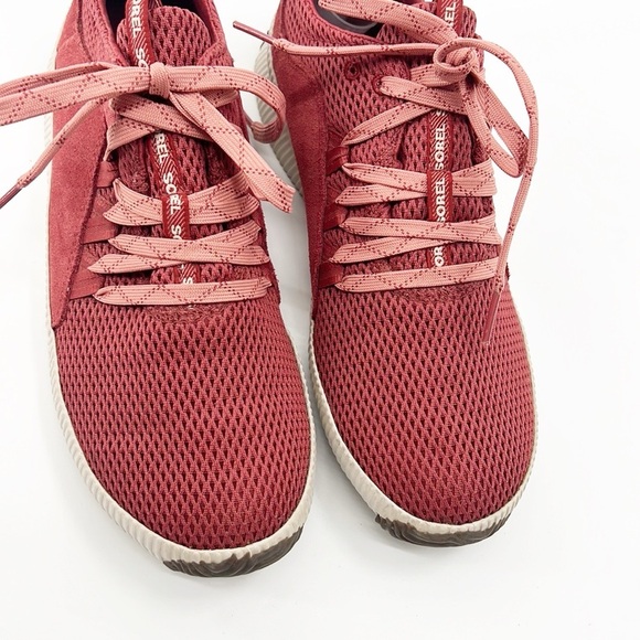 Sorel Out N About Plus Dusty Crimson Lace Up Sneakers Size 9 - Picture 5 of 11